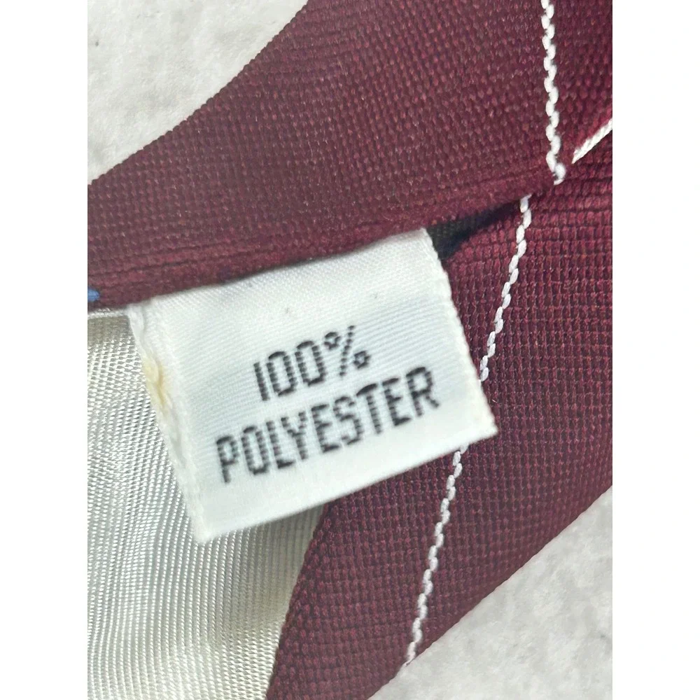 Michael Bruce Creation Necktie Mens OS Burgundy Griffin Crest Preppy
